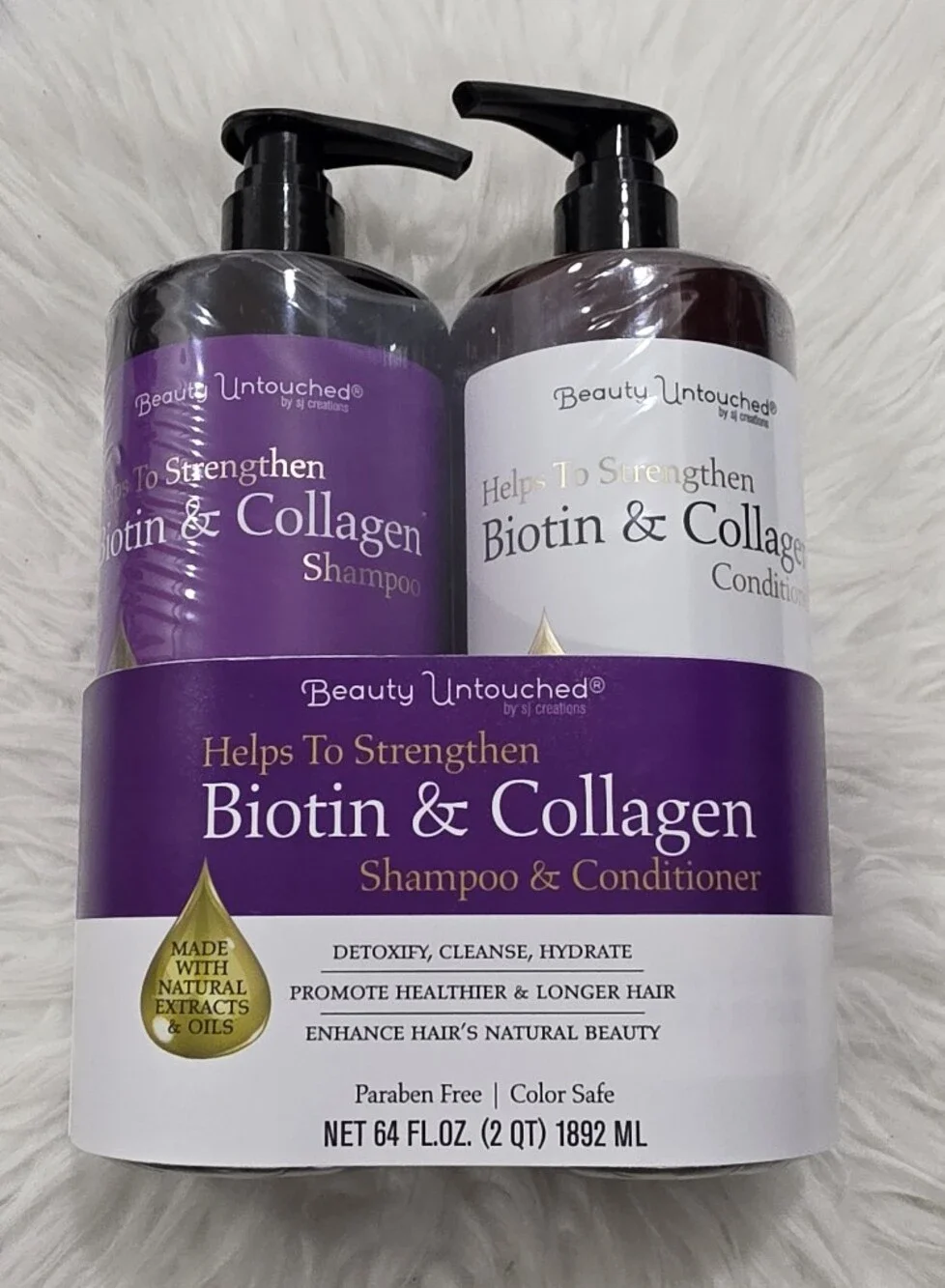 Biotin & Collagen Shampoo & Conditioner - Purple